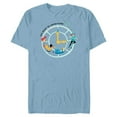 thumbnail image 1 of Disney Peter Pan and Darling Children Fly Away To Adventure - Short Sleeve Blended T-Shirt for Adults - Customized-Ocean Blue, 1 of 5