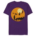 thumbnail image 1 of Disney Peter Pan and Darling Children Halloween - Short Sleeve Blended T-Shirt for Adults - Customized-Purple, 1 of 5