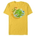 thumbnail image 1 of Disney Peter Pan and Tinker Bell Never Land Map - Short Sleeve Blended T-Shirt for Adults - Customized-Yellow, 1 of 5