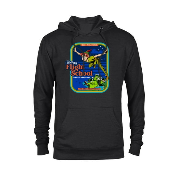 Disney Peter Pan's Flight School Direct to Never Land - Pullover Hoodie for Adults - Customized-Black