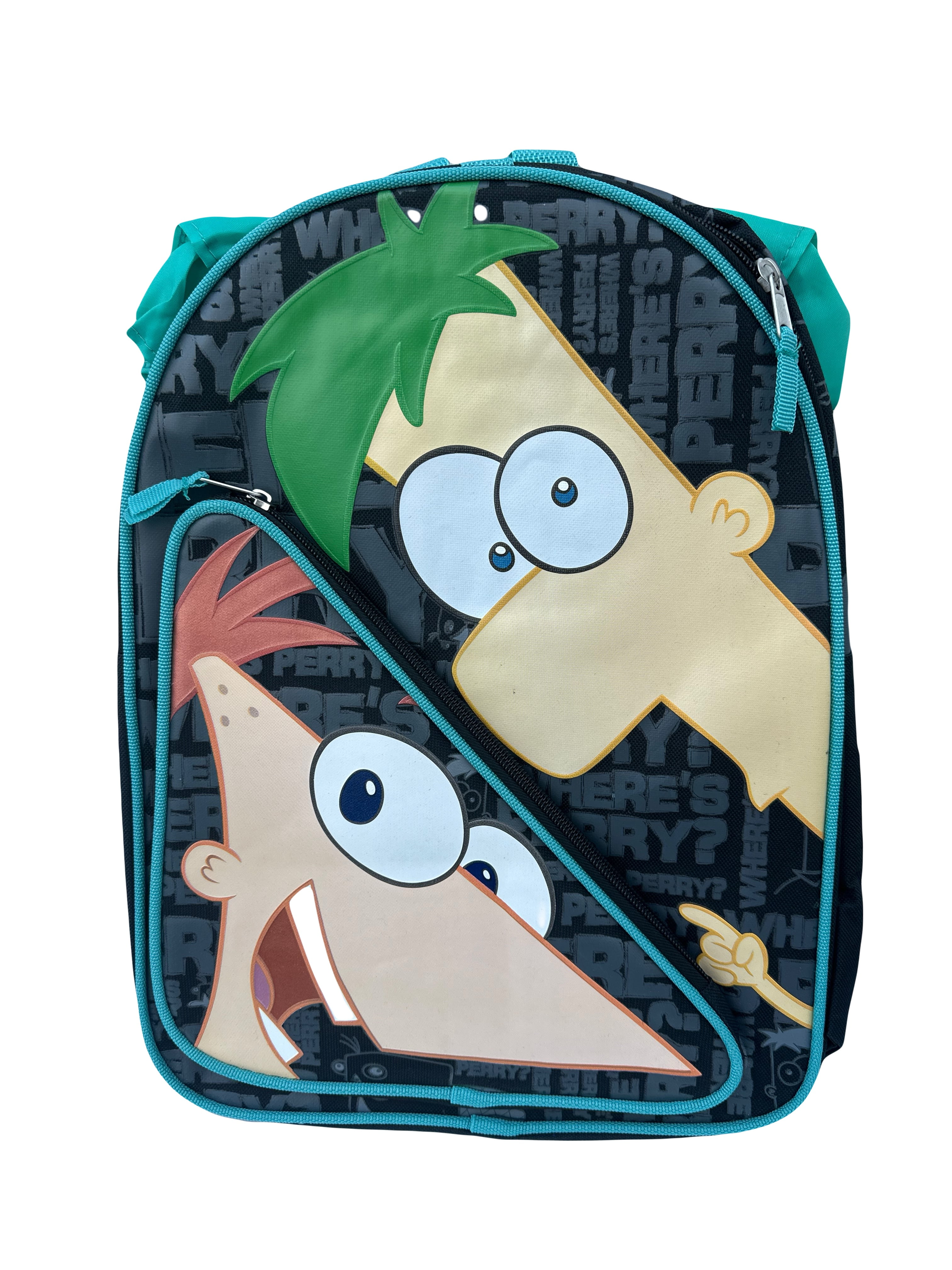 Disney Phineas and Ferb Backpack with Agent P hood