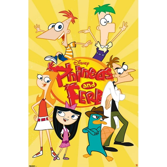Disney Phineas and Ferb - Group Wall Poster, 22.375" x 34"
