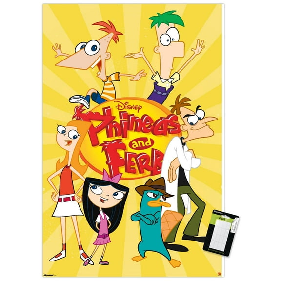 Disney Phineas and Ferb - Group Wall Poster, 22.375" x 34"