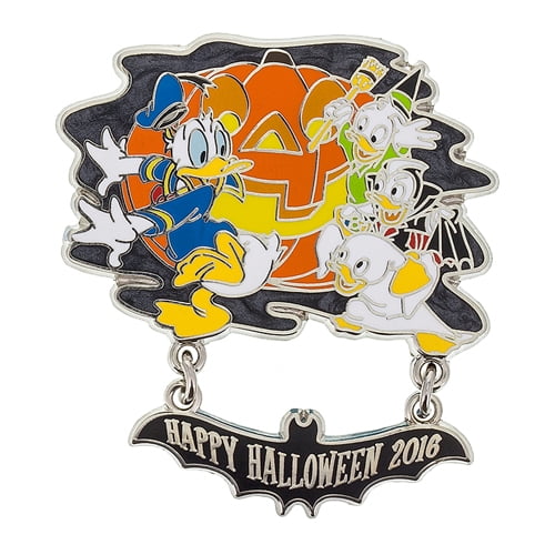 Disney Pin Happy Halloween 2016 DVC Donald and Nephews pin