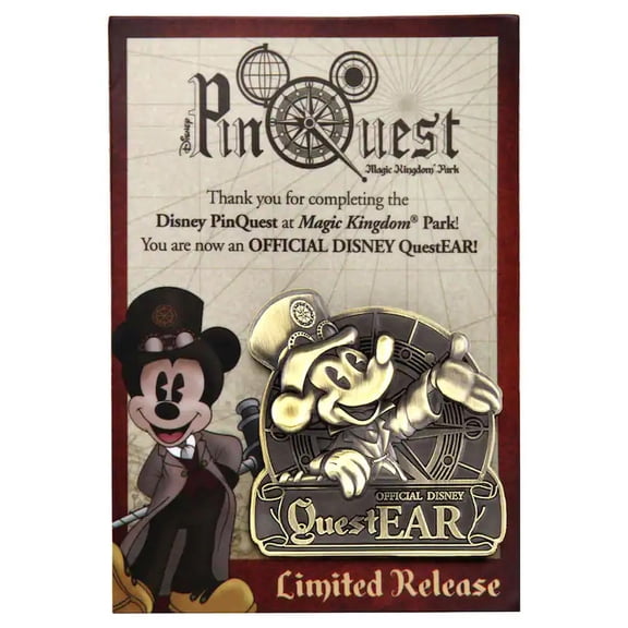 Disney Pin  PinQuest Magic Kingdom  Completer Mickey Pin