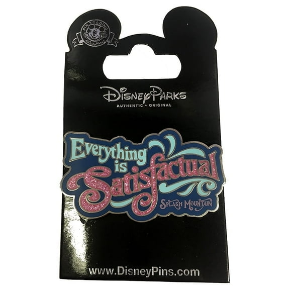 Disney Splash Mountain Pin, Everything is Satisfactual, Steel, 1 Count