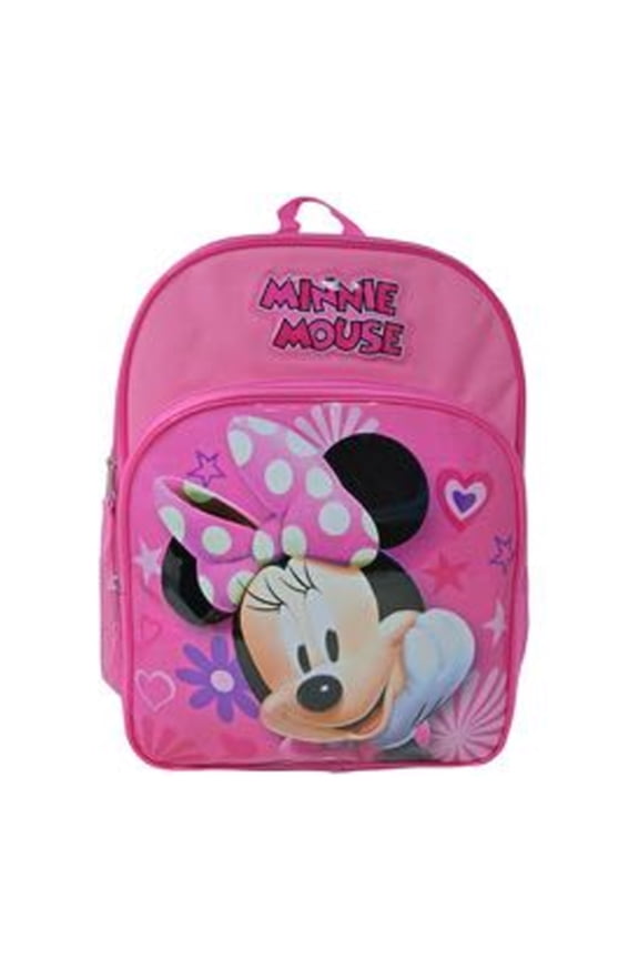 Pink Minnie Mouse 16" School Backpack with a Large Front Pocket