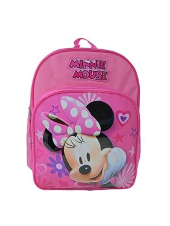 Pink Minnie Mouse 16" School Backpack with a Large Front Pocket
