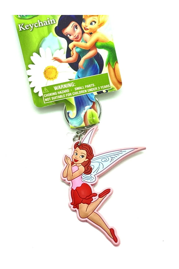 Pink Tinker bell Fairy Keychain - Tinkerbell keyring