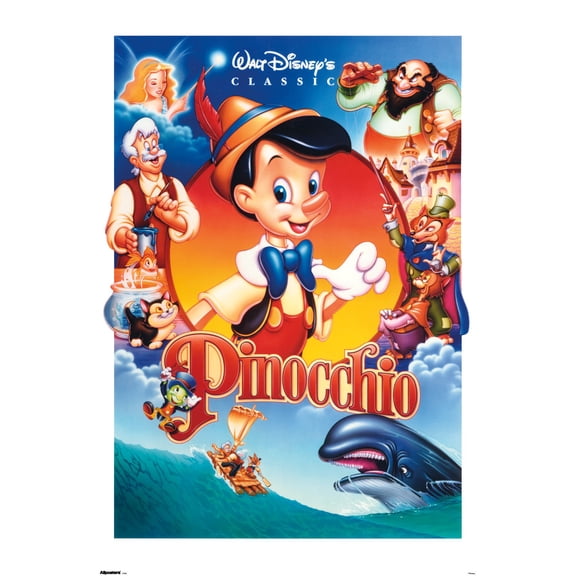 Disney Pinocchio (1940) - Group One Sheet Wall Poster, 14.725" x 22.375"