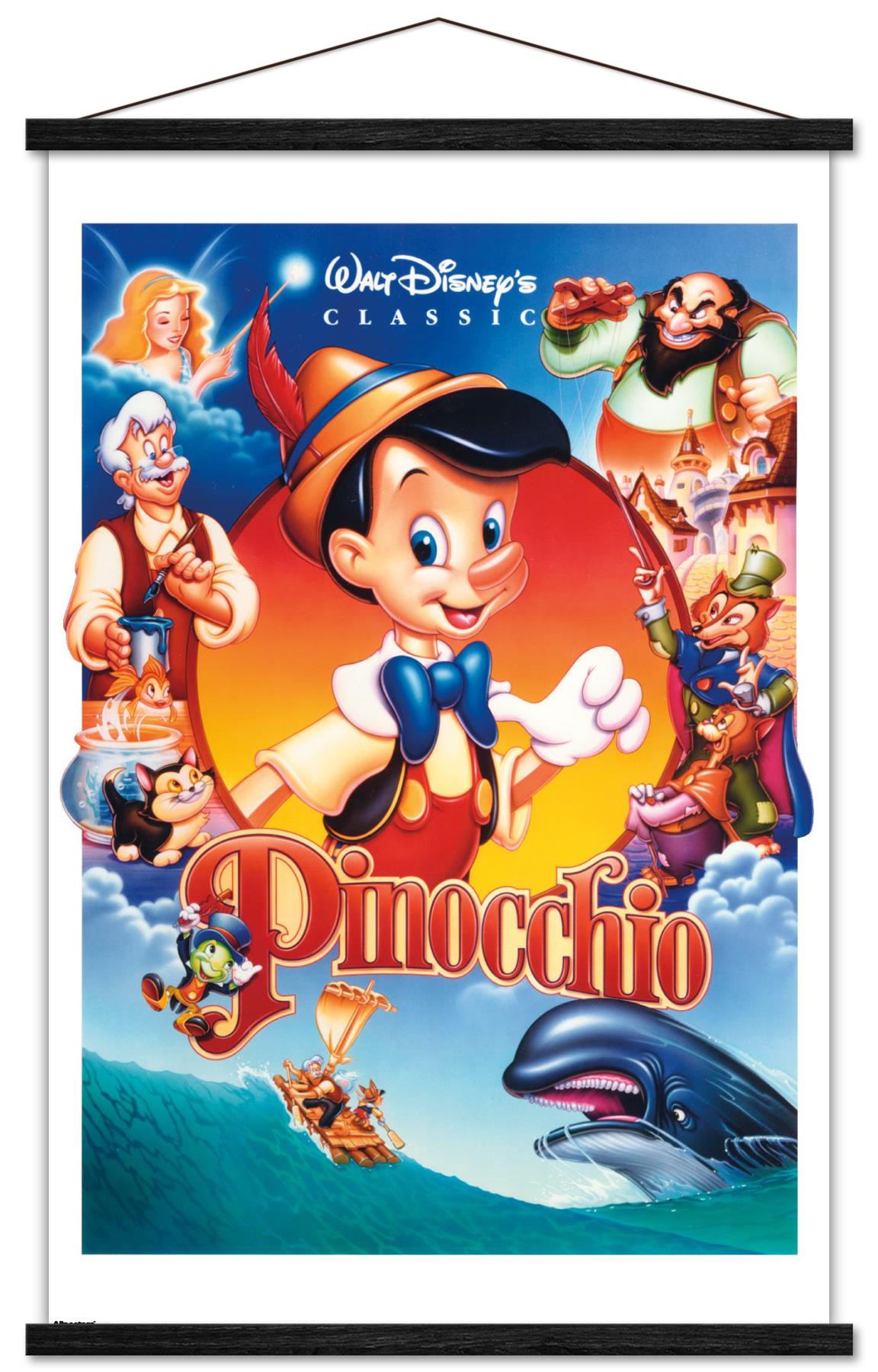 Disney Pinocchio (1940) - Group One Sheet Wall Poster with
