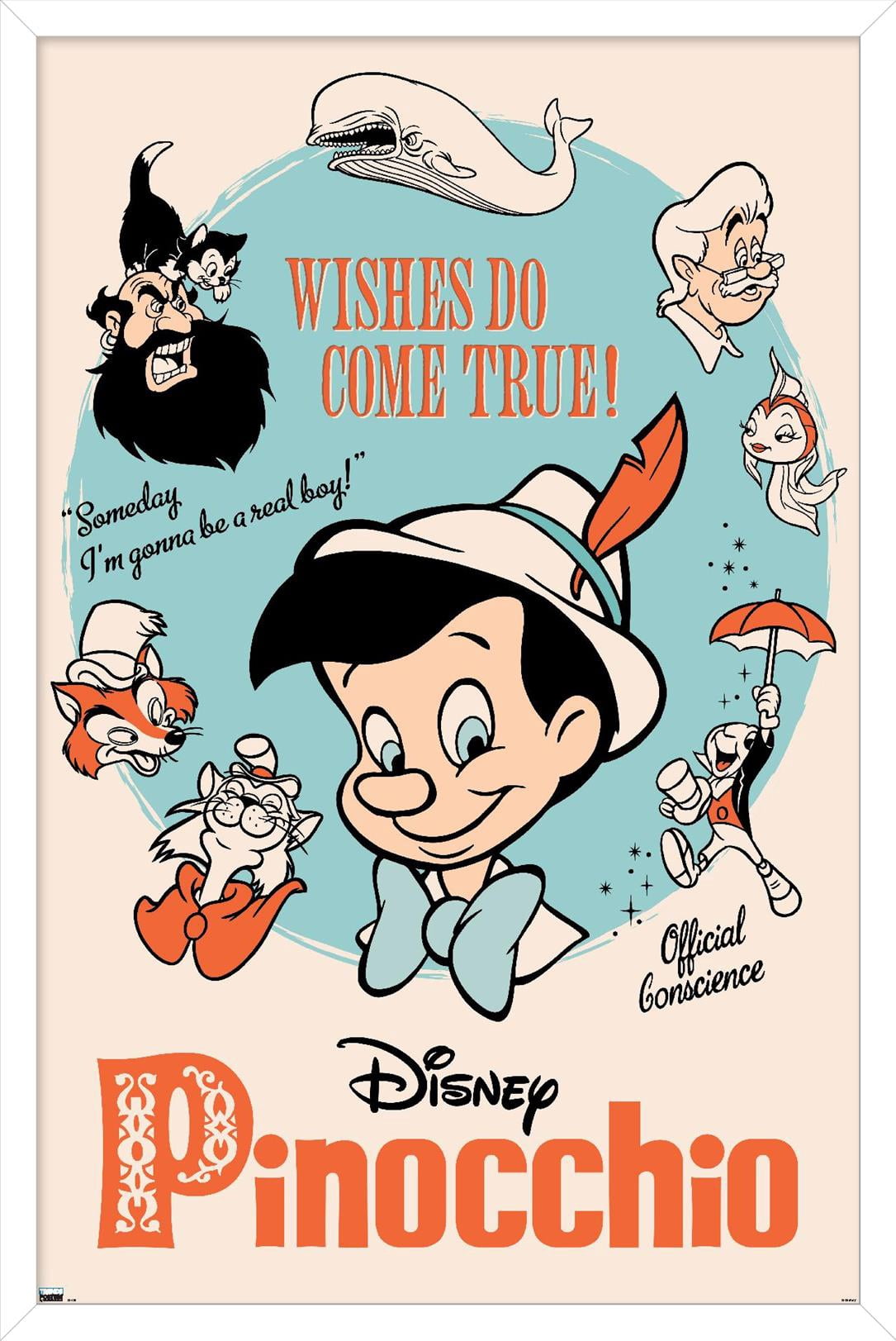 Disney Pinocchio: 85th - Wishes Do Come True Wall Poster, 22.375" x 34 ...