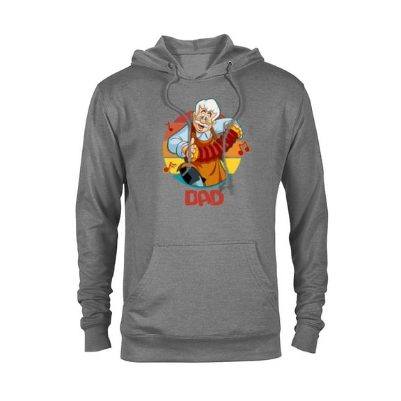 Disney Pinocchio Geppetto Dad Accordion Father’s Day - Pullover Hoodie for Adults - Customized-Athletic Heather