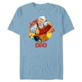 thumbnail image 1 of Disney Pinocchio Geppetto Dad Accordion Father’s Day - Short Sleeve Blended T-Shirt for Adults - Customized-Ocean Blue, 1 of 5