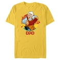 thumbnail image 1 of Disney Pinocchio Geppetto Dad Accordion Father’s Day - Short Sleeve Blended T-Shirt for Adults - Customized-Yellow, 1 of 5