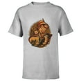 thumbnail image 1 of Disney Pinocchio, Jiminy Cricket, Figaro and Cleo - Short Sleeve T-Shirt for Kids - Customized-Athletic Heather, 1 of 5