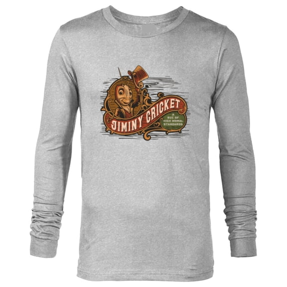 Disney Pinocchio Jiminy Cricket High Moral Standards - Long Sleeve T-Shirt for Men - Customized-Athletic Heather