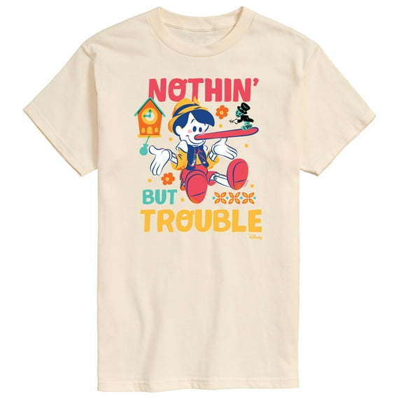 Disney - Pinocchio - Nothin But Trouble - Men's Short Sleeve Graphic T-Shirt