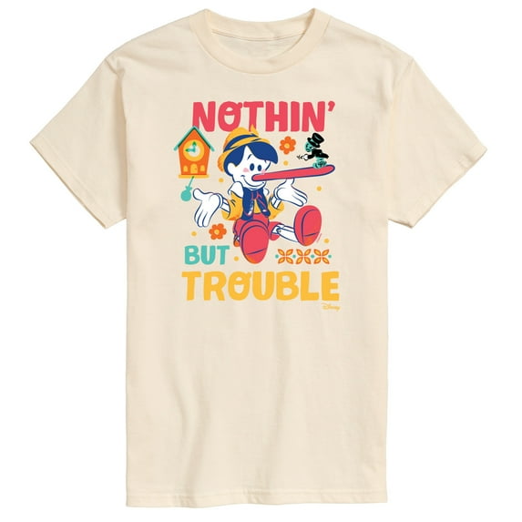 Disney - Pinocchio - Nothin But Trouble - Men's Short Sleeve Graphic T-Shirt