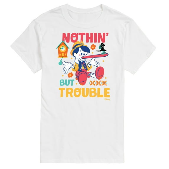 Disney - Pinocchio - Nothin But Trouble - Men's Short Sleeve Graphic T-Shirt