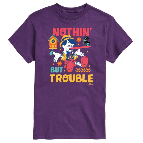 Disney - Pinocchio - Nothin But Trouble - Men's Short Sleeve Graphic T-Shirt