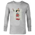 thumbnail image 1 of Disney Pinocchio Nothin’ but Trouble Since 1940 - Long Sleeve T-Shirt for Men - Customized-Athletic Heather, 1 of 5