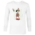thumbnail image 1 of Disney Pinocchio Nothin’ but Trouble Since 1940 - Long Sleeve T-Shirt for Men - Customized-White, 1 of 5