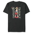 thumbnail image 1 of Disney Pinocchio Nothin’ but Trouble Since 1940 - Short Sleeve Blended T-Shirt for Adults - Customized-Dark Heather, 1 of 5