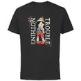thumbnail image 1 of Disney Pinocchio Nothin’ but Trouble Since 1940 - Short Sleeve Cotton T-Shirt for Adults - Customized-Black, 1 of 5