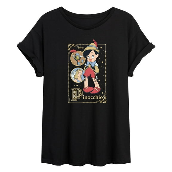 Disney - Pinocchio - Pinocchio - Oversized Graphic T-Shirt