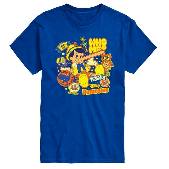 Disney - Pinocchio - Pinocchio Stickers - Men's Short Sleeve Graphic T-Shirt