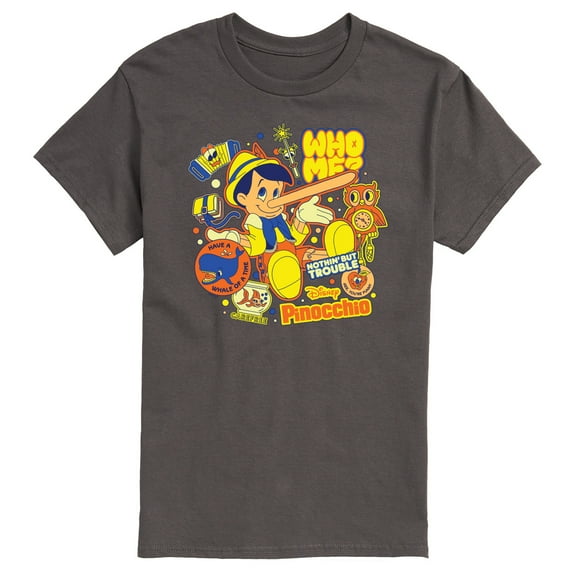 Disney - Pinocchio - Pinocchio Stickers - Men's Short Sleeve Graphic T-Shirt