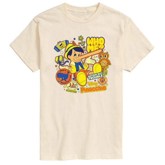 Disney - Pinocchio - Pinocchio Stickers - Men's Short Sleeve Graphic T-Shirt