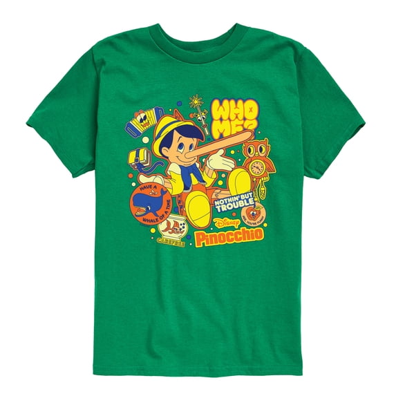 Disney - Pinocchio Stickers Boys' Short Sleeve Graphic T-Shirt