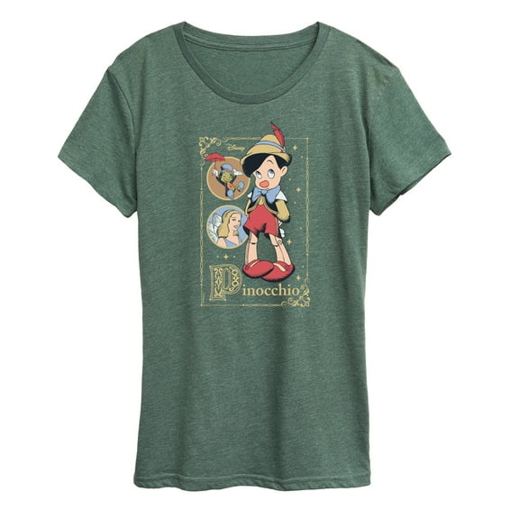 Disney - Pinocchio - Pinocchio - Women's Short Sleeve Graphic T-Shirt