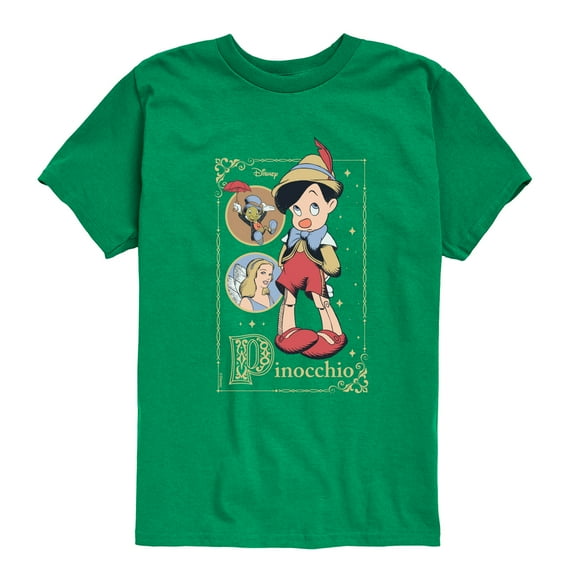 Disney - Pinocchio - Pinocchio - Youth Short Sleeve Graphic T-Shirt