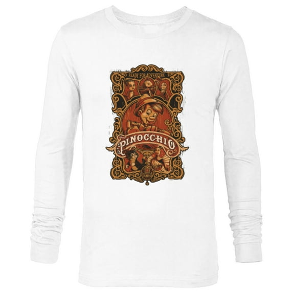 Disney Pinocchio Ready For An Adventure - Long Sleeve T-Shirt for Men - Customized-White