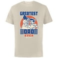 thumbnail image 1 of Disney Pinocchio and Geppetto Greatest Dad Ever No Lie - Short Sleeve Cotton T-Shirt for Adults - Customized-Natural, 1 of 5