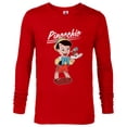 thumbnail image 1 of Disney Pinocchio and Jiminy Cricket - Long Sleeve T-Shirt for Men - Customized-New Red, 1 of 5