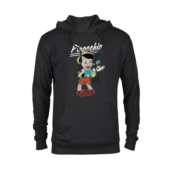 Disney Pinocchio and Jiminy Cricket - Pullover Hoodie for Adults - Customized-Black
