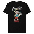 thumbnail image 1 of Disney Pinocchio and Jiminy Cricket - Short Sleeve Blended T-Shirt for Adults - Customized-Black, 1 of 5