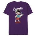 thumbnail image 1 of Disney Pinocchio and Jiminy Cricket - Short Sleeve Blended T-Shirt for Adults - Customized-Purple, 1 of 5