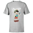 thumbnail image 1 of Disney Pinocchio and Jiminy Cricket - Short Sleeve T-Shirt for Kids - Customized-Athletic Heather, 1 of 5