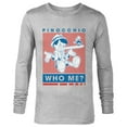 thumbnail image 1 of Disney Pinocchio and Jiminy Cricket Who Me? - Long Sleeve T-Shirt for Men - Customized-Athletic Heather, 1 of 5