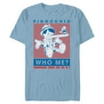 thumbnail image 1 of Disney Pinocchio and Jiminy Cricket Who Me? - Short Sleeve Blended T-Shirt for Adults - Customized-Ocean Blue, 1 of 5