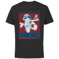 thumbnail image 1 of Disney Pinocchio and Jiminy Cricket Who Me? - Short Sleeve Cotton T-Shirt for Adults - Customized-Black, 1 of 5