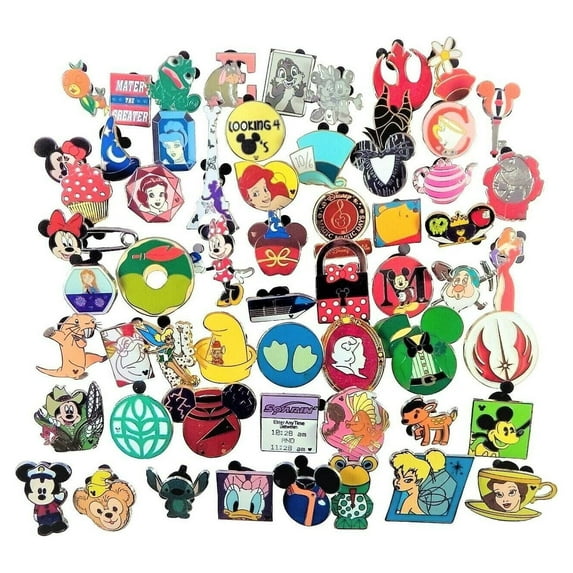 Disney Pins 100 Assorted Pin Trading Lot
