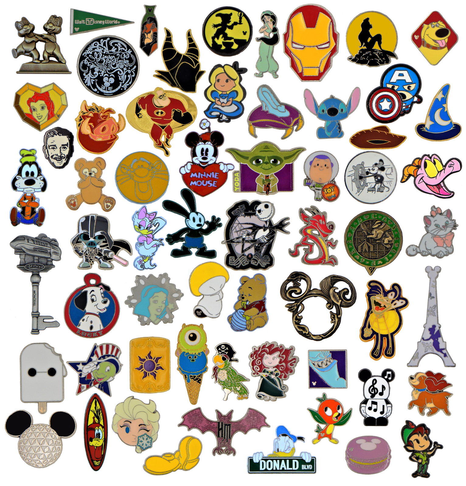 Disney Pins 25 Assorted Pin Trading Lot