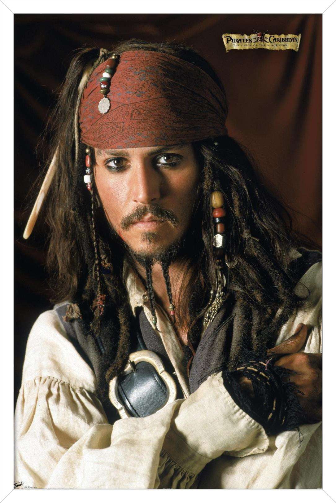 Disney Pirates: Black Pearl Johnny Depp Portrait Wall Poster