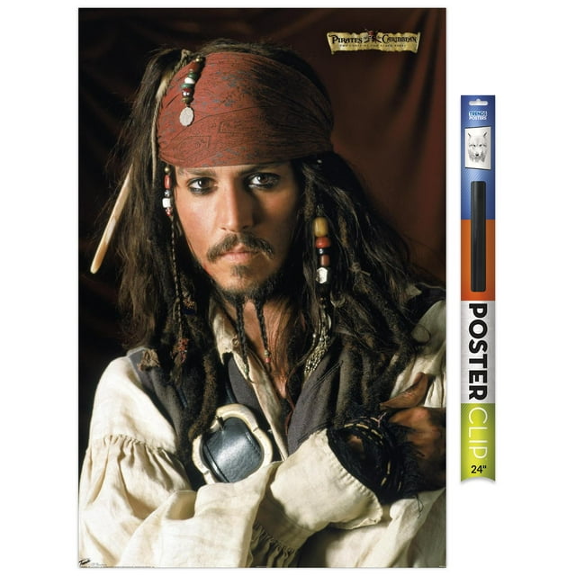 Disney Pirates: Black Pearl - Johnny Depp Portrait Wall Poster, 22.375" x 34"